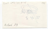 Front 242 - Richard Jonckheere Signed 3x5 Index Card Autographed Richard23