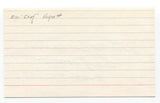 Chief Hogsett Signed 3x5 Index Card Baseball Autographed Signature 1933 Tigers