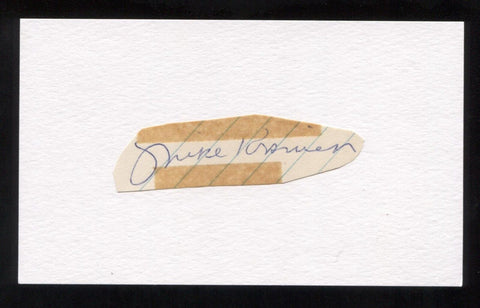 Mike Krsnich Signed Cut Autographed Index Card Circa 1962 Baseball Signature