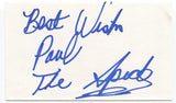 Spider Jones Signed 3x5 Index Card Autographed Boxing Signature