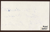 Ruby Keeler VINTAGE  Signed Index Card Autographed Signature Auto 