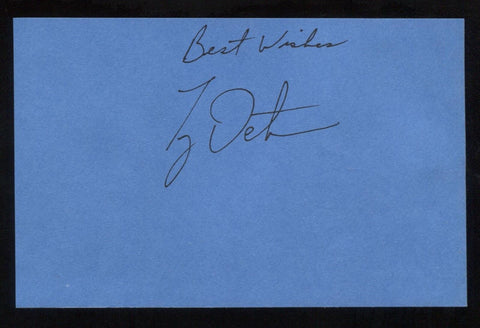 Ty Detmer Signed Book Page Cut Autographed Cut Signature Football
