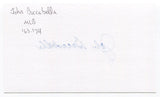 John Boccabella Signed 3x5 Index Card Autographed Chicago Cubs Debut 1963