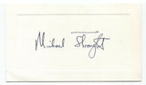 Michael Straight Signed Card Autographed Signature Publisher Journalist Author