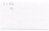 E.J. Holub Signed 3x5 Index Card Autographed NFL Kansas City Chiefs Super Bowl