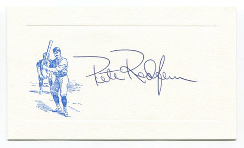 Pete Redfern Signed Card Autograph Baseball MLB Roger Harris Collection