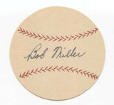 Bob Miller Signed Paper Baseball Autograph Signature 1950 Philadelphia Phillies