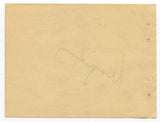 Wayne King Signed Album Page Autographed 1948 Signature