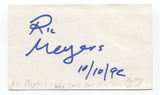 Ric Meyers Signed 3x5 Index Card Autograph Signature Author Writer Kung Fu