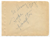 Hope Hampton (d.1982) Signed Album Page 1940's Autographed Signature Actress