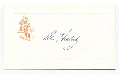 Al Hrabosky Signed Card Autograph Baseball MLB Roger Harris Collection