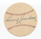 Howie Judson Signed Paper Baseball Autographed Signature Cincinnati Reds