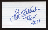 Pat Gillick Signed 3x5 Index Card Vintage Autographed Baseball Signature HOF