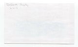 Shooty Babitt Signed 3x5 Index Card Baseball Autographed Signature