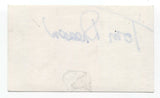 Tom Dreesen Signed 3x5 Index Card Autograph Signature Actor Comedian