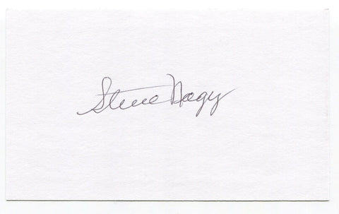 Steve Nagy Signed 3x5 Index Card Autographed MLB Baseball Pittsburgh Pirates