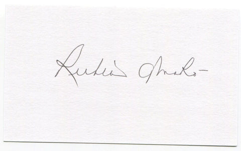 Ruben Amaro Sr. Signed 3x5 Index Card Autographed Signature St. Louis Cardinals