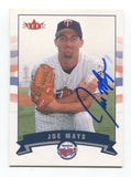 2002 Fleer Joe Mays Signed Card Baseball Autographed MLB AUTO #199