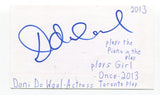 Dani De Waal Signed 3x5 Index Card Autographed Actress Once