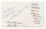 Ashley Laurence Signed 3x5 Index Card Autographed Actress Hellraiser