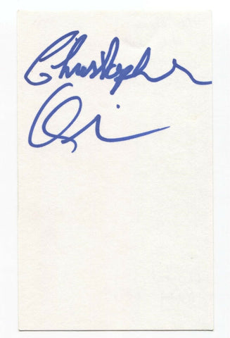 Heartbreak Hill - Chris Quinn Signed 3x5 Index Card Autographed Signature Band