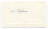 Bob Stephenson Signed Card Autograph MLB Baseball Roger Harris Collection