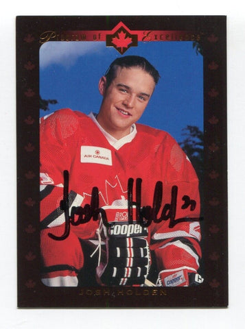 1996 Upper Deck Josh Holden Signed Card Hockey NHL Autograph AUTO #513