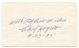 Chief Hogsett Signed 3x5 Index Card Baseball Autographed Signature 1933 Tigers