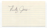 Rick Jones Signed 3x5 Index Card Autograph Baseball MLB Roger Harris Collection