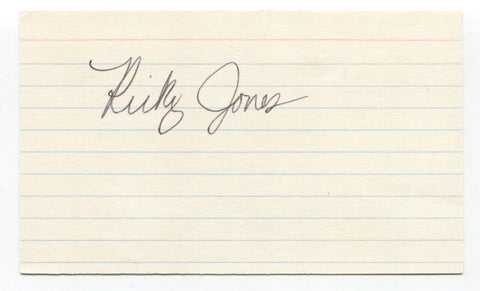 Rick Jones Signed 3x5 Index Card Autograph Baseball MLB Roger Harris Collection