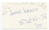 Leon Ichaso Signed 3x5 Index Card Autographed Signature Director