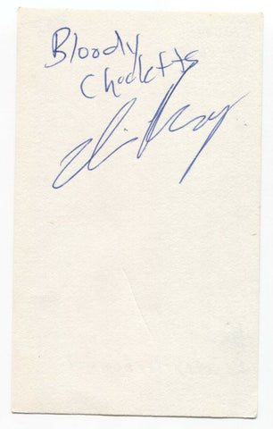 Bloody Chicletts- Devin Reschny Signed 3x5 Index Card Autographed Signature Band