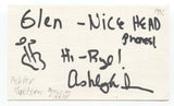 Ashley MacIsaac Signed 3x5 Index Card Autographed Signature Fiddler