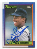 1990 Topps Ken Williams Signed Card MLB Baseball Autographed #327