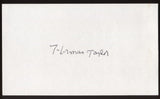 Herman Taylor Signed Index Card 3x5 NEGRO LEAGUE Autographed Auto