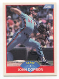 1989 Score John Dopson Signed Card Baseball Autographed AUTO #466