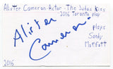 Alister Cameron Signed 3x5 Index Card Autographed Actor Doctors