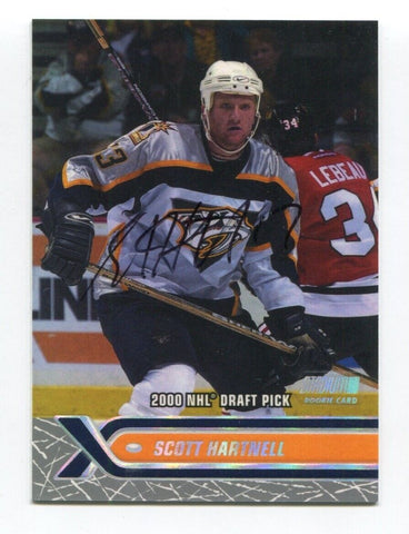 2000 Topps Draft Pick Scott Hartnell Signed Card Hockey NHL Autograph AUTO #250