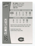 Molson Export Elmer Lach Signed Card Hockey NHL AUTO #16 Montreal Canadians