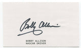 Bobby Allison Signed 3x5 Index Card Autographed Signature NASCAR Driver