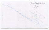 Thomas "Tom" Boerwinkle Signed 3x5 Index Card Autographed NBA