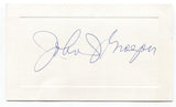 John J Grogan Signed Card Autographed Signature Author 