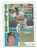 1984 Topps Dave Beard Signed Baseball Card Autographed AUTO #513