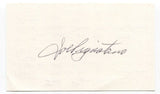 Joe Pignatano Signed 3x5 Index Card Autographed MLB Baseball Brooklyn Dodgers