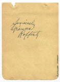 Kathleen Howard (d.1956) Frances Rafferty Signed Album Page 1940's Autographed
