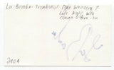 Richie Rosenberg Signed 3x5 Index Card Autographed Signature La Bamba Conan