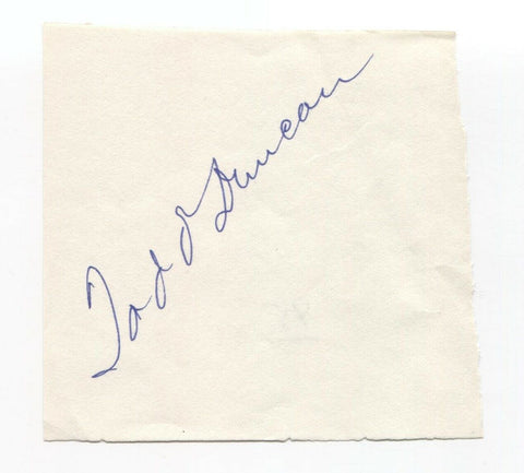 Todd Duncan Autographed Cut Album Page Vintage Signed Signature Actor