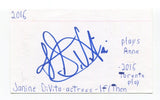 Janine DaVita Signed 3x5 Index Card Autographed Actress The Deuce Boychoir