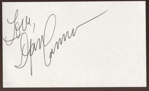 Dyan Cannon Signed Index Card Signature Vintage Autographed AUTO 