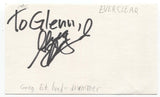 Everclear - Greg Eklund Signed 3x5 Index Card Autographed Signature Band